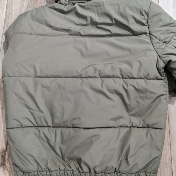 Brand New with Tag ~ True Religion Hooded Puffer Jacket Olive Green size Large - Picture 12 of 12